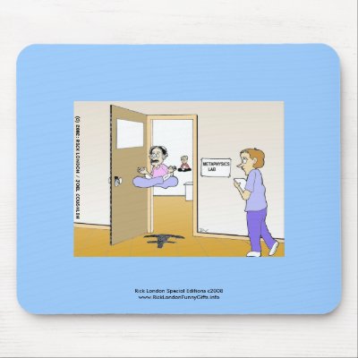 Metaphysics Lab Classic Cartoon Mouse Pad by beardiethor123