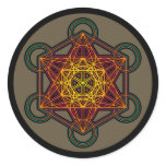 metatron cube mandala sticker