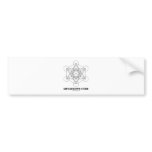 Metatron's Cube (Sacred Geometry) bumper stickers
