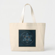 Metatrons Würfel -  Merkaba - Stern Tetraeder Tragetasche