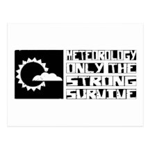 Meteorology Survive Post Card