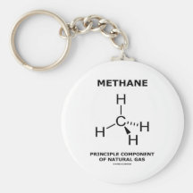 Methane Principle Component Of Natural Gas Key Chain
