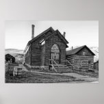 METHODIST CHURCH at BANNACK MONTANA GHOST TOWN posters