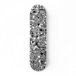 Metropolis I - Black on White skateboards