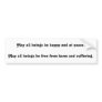 Metta Prayer Bumper Sticker