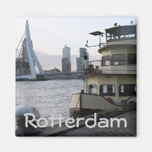 Meuse river, Rotterdam Refrigerator Magnets