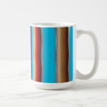 Mexican blanket mug turquoise blue mugs