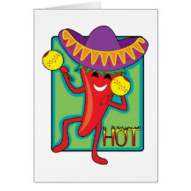 Mexican Chilli Greeting Cards