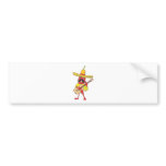 Mexican Chilli Playing a Guitar bumper stickers