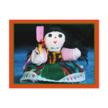 Mexican cloth doll postcard