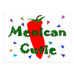 Mexican Cutie Red Chilli Pepper T-Shirts & Gifts Postcards