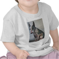 Mexican day of the dead bull terrier t-shirts