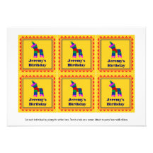 Mexican Fiesta Birthday Party Favour Tags Personalised Invitations