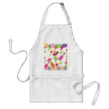 Mexican Fiesta Party Sombrero Saguaro Lime Peppers Apron