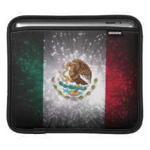 Mexican Flag Firework iPad Sleeve