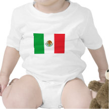 Mexican Flag Mexico Flag Baby Baby Bodysuit