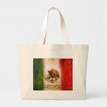 MEXICAN FLAG - MEXICO STYLE CANVAS BAGS