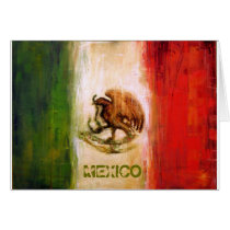 MEXICAN FLAG - MEXICO STYLE GREETING CARDS