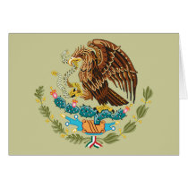 MEXICAN FLAG - MEXICO STYLE - COAT OF ARMS