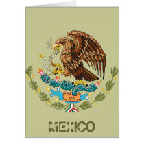 MEXICAN FLAG - MEXICO STYLE - COAT OF ARMS