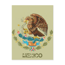 MEXICAN FLAG - MEXICO STYLE - COAT OF ARMS