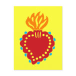 Mexican Folk Art Sacred Heart postcards
