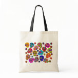 Mexican Folk Art Sugar Skulls Canvas Bags