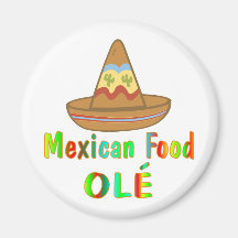 Mexican Food Refrigerator Magnet