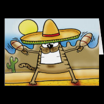 Mexican Sombrero Cat cards