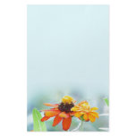 Mexican Sunflowers Blue Stationery
