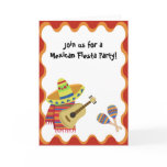 Mexican Theme Note Card Party Birthday Invitation
