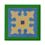 Mexican Tile Greeen Blue Tan magnets
