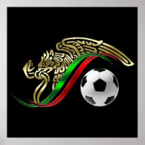 Mexico 2014 Mexican flag World Cup Soccer futbol Posters