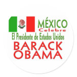 MÉXICO Celebrates US President Obama Victory Stickers
