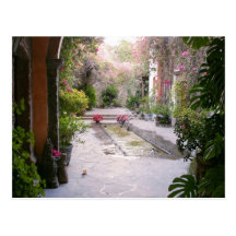 Mexico Courtyard Post Card