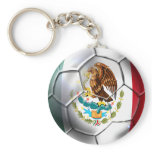 Mexico el Tri soccer ball Mexican flag gear keychains