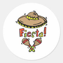 Mexico Fiesta Round Stickers