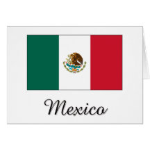Mexico Flag Design Cards