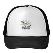 Mexico Flag Map 2.0 Mesh Hats