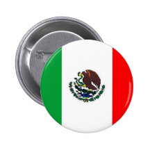 MEXICO FLAG - NATIONAL MEXICAN FLAG PINBACK BUTTONS