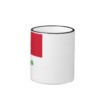Mexico Flag with Name in Spanish Coffee Mug