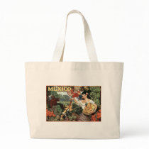 mexico land of tropical splendour tote bags