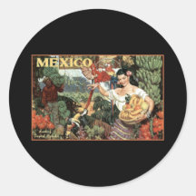 mexico land of tropical splendour stickers