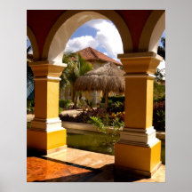 Mexico, Mayan Riviera, architecture at Iberostar Poster