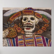 Mexico, Oaxaca. Sand tapestry (tapete de arena)