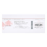 Mexico RSVP Boarding Pass Destination Wedding Custom Announcements