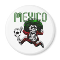 Mexico Soccer El tri Futbol Beyond Death gifts Refrigerator Magnets