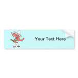 Mexico Vintage Travel Souvenir Caricature Art bumper stickers