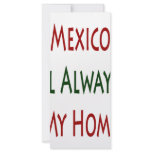 Mexico Will Always Be My Home rack cards