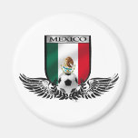 Mexico winged Futbol fans of Mexico Gifts Magnets